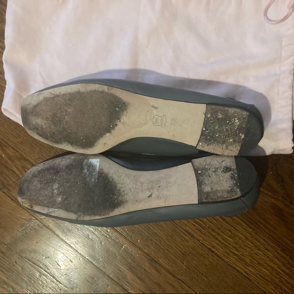 By FAR Petra Gray Smooth Leather Flats Size 9/39 - Picture 5 of 5
